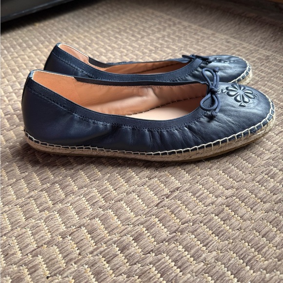 Kate Spade Navy Blue Espadrille Slip-On Flats Women’s Size 7.5 - Picture 3 of 5